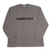 Essentials Fear Of God  Long Sleeves T-shirt 'charcoal'