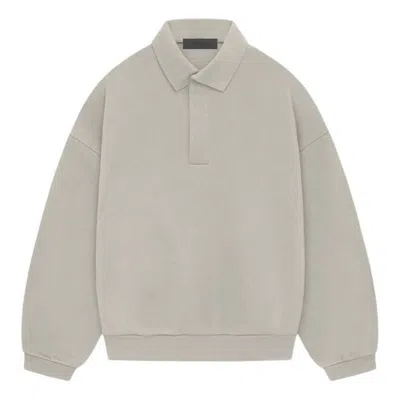 Essentials Fear Of God  Long-sleeve Polo Shirt 'seal' In Gray