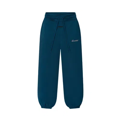 Pre-owned Essentials Fear Of God  Low Rise Sweatpant 'night Sea' | Blue | Men's Size M