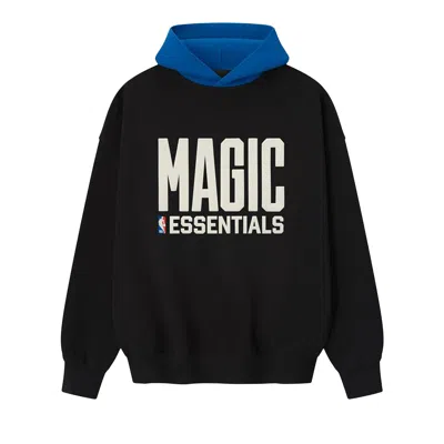Pre-owned Essentials Fear Of God  Magic Sport Hoodie 'vintage Black/ Blue' | Men's Size Xxl