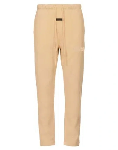 Essentials Fear Of God  Man Pants Beige Size Xs Cotton, Polyester
