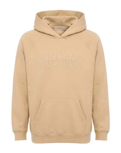 Essentials Fear Of God  Man Sweatshirt Beige Size Xs Cotton, Polyester In Brown
