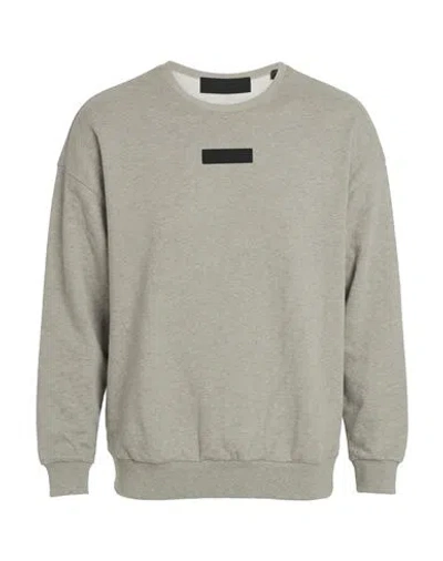 Essentials Fear Of God  Man Sweatshirt Grey Size M Cotton, Polyester In Gray