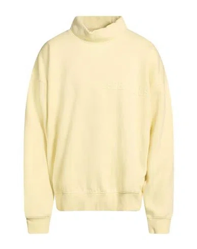 Essentials Fear Of God  Man Sweatshirt Pastel Yellow Size S Cotton, Polyester