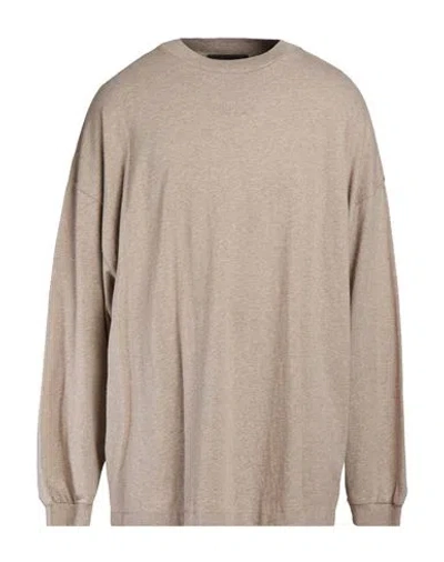 Essentials Fear Of God  Man T-shirt Sage Green Size L Cotton In Brown