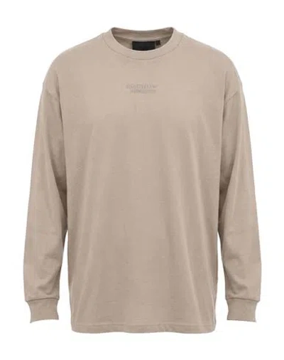 Essentials Fear Of God  Man T-shirt Taupe Size L Cotton In Brown