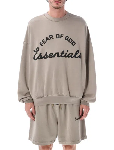 Essentials Fear Of God  Men's Cotton Hoodie In Faded Seal