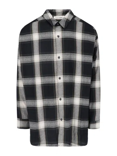 Essentials Fear Of God  Men's Plaid Button-up Shirt In Grey