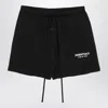 Essentials Fear Of God  Black Shorts With Logo