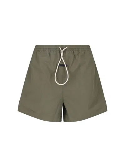 Essentials Fear Of God  Men's Swim Trunks In Green