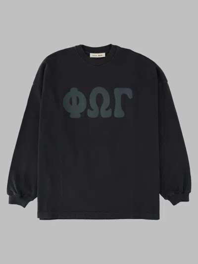 Essentials Fear Of God  Men's Washed 100% Cotton  T-shirt In Black