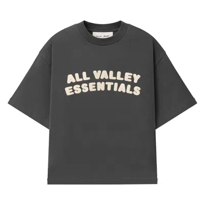 Pre-owned Essentials Fear Of God  Merch Tee Boxy Fit 'iron Grey' | Kid's Size 8