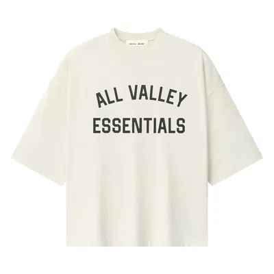 Pre-owned Essentials Fear Of God  Merch Tee Boxy Fit 'ivory' | Cream | Men's Size M