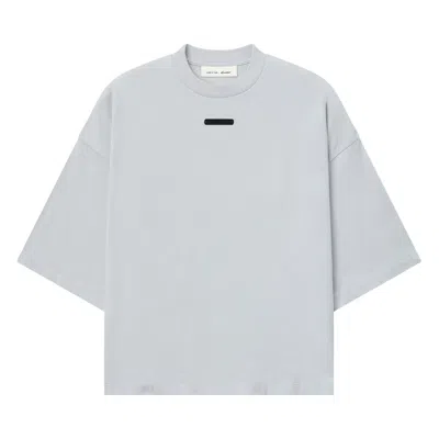 Pre-owned Essentials Fear Of God  Merch Tee Boxy Fit 'overcast' | Blue | Men's Size Xl