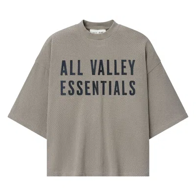 Pre-owned Essentials Fear Of God  Merch Tee Boxy Fit 'seal' | Grey | Women's Size L