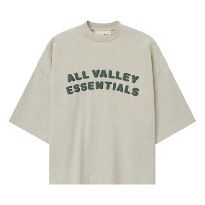 Pre-owned Essentials Fear Of God  Merch Tee Boxy Fit 'vanilla Heather' | Grey | Men's Size Xxl