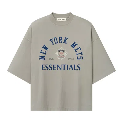 Pre-owned Essentials Fear Of God  Mets National League Merch Tee 'seal' | Grey | Men's Size M