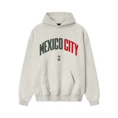 Pre-owned Essentials Fear Of God  Mexico City 90s Hoodie 'oatmeal Heather' | Cream | Men's Size Xs In White