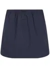 Essentials Silk Blend Micro Skirt In Blue