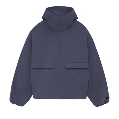 Pre-owned Essentials Fear Of God  Military Nylon Hooded Anorak 'marine' | Blue | Men's Size Xxs