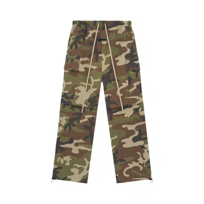 Pre-owned Essentials Fear Of God  Military Nylon Track Pant 'woodland Camo' | Multi-color | Men's Size M