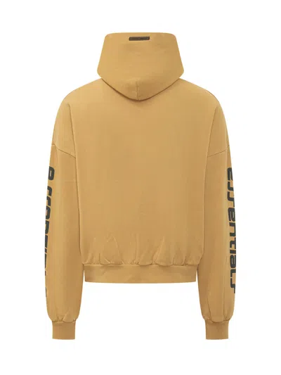 Essentials Fear Of God  Mini Hooded Sweatshirt In Canyen