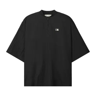 Pre-owned Essentials Fear Of God  Mlb 3/4 Sleeve Pullover 'black' | Men's Size S