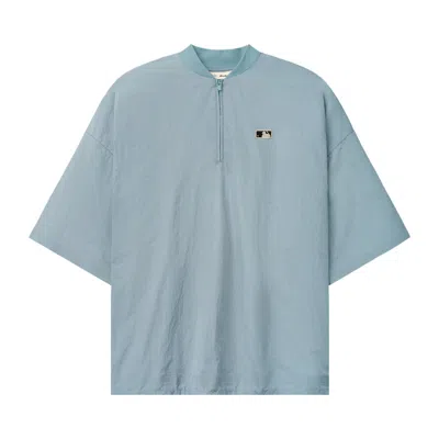 Pre-owned Essentials Fear Of God  Mlb 3/4 Sleeve Pullover 'stone Blue' | Men's Size Xl