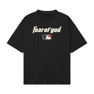 Pre-owned Essentials Fear Of God  Mlb 90s Tee 'black' | Men's Size L