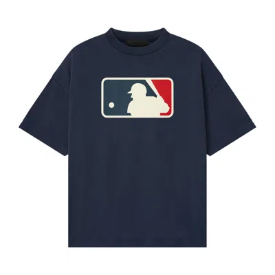 Pre-owned Essentials Fear Of God  Mlb 90s Tee 'midnight Navy' | Blue | Men's Size L
