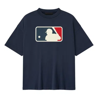 Essentials Fear Of God  Mlb 90s T-shirt 'midnight Navy' In Blue