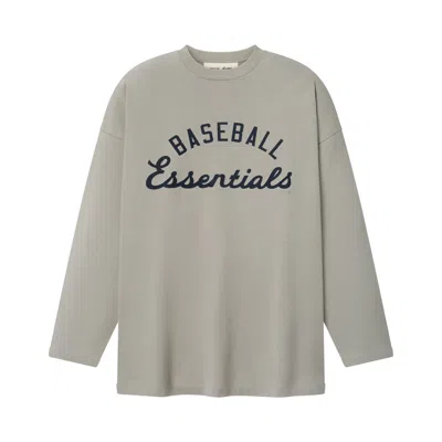 Pre-owned Essentials Fear Of God  Mlb Boxy Long-sleeve Tee 'seal' | Grey | Men's Size Xl In Gray
