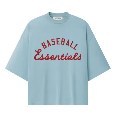 Pre-owned Essentials Fear Of God  Mlb Merch Tee 'stone Blue' | Men's Size M