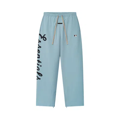 Pre-owned Essentials Fear Of God  Mlb Relaxed Track Pant 'stone Blue' | Men's Size Xl