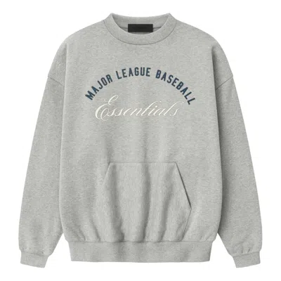 Essentials Fear Of God  Mlb Sport Crewneck 'concrete Heather' In Gray