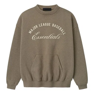 Essentials Fear Of God  Mlb Sport Crewneck 'homestead Heather' In Brown