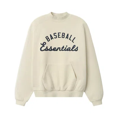 Pre-owned Essentials Fear Of God  Mlb Sport Crewneck 'oat' | Cream | Men's Size S