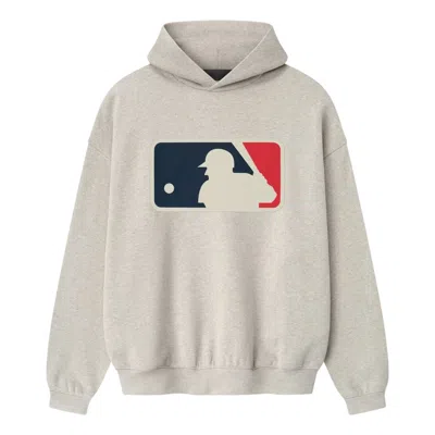 Essentials Fear Of God  Mlb Sport Hoodie 'heather Stone' In Neutral