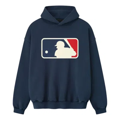 Essentials Fear Of God  Mlb Sport Hoodie 'midnight Navy' In Blue