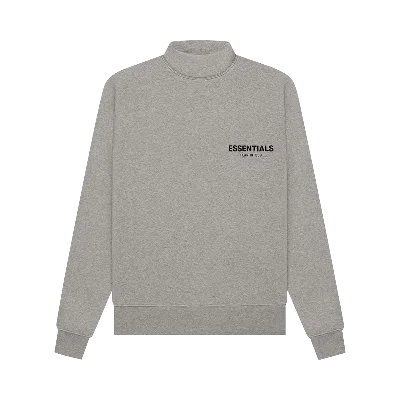 Pre-owned Essentials Fear Of God  Mockneck 'dark Oatmeal' In Grey