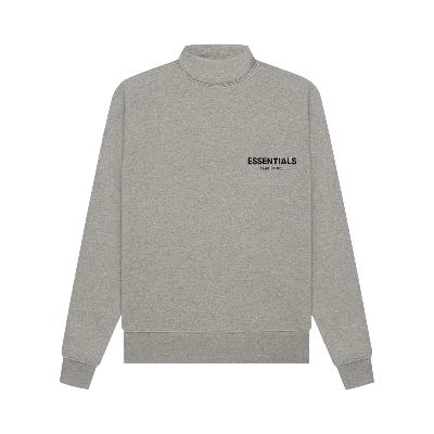 Pre-owned Essentials Fear Of God  Mockneck 'dark Oatmeal' In Grey
