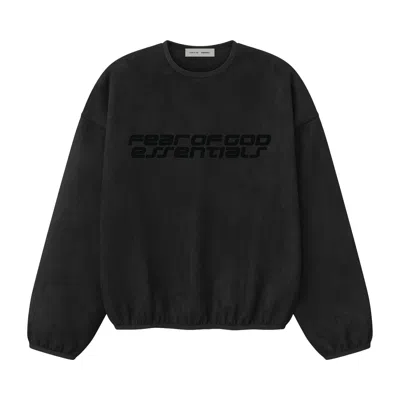 Pre-owned Essentials Fear Of God  Modern Crewneck Sweatshirt 'vintage Black' | Men's Size Xs