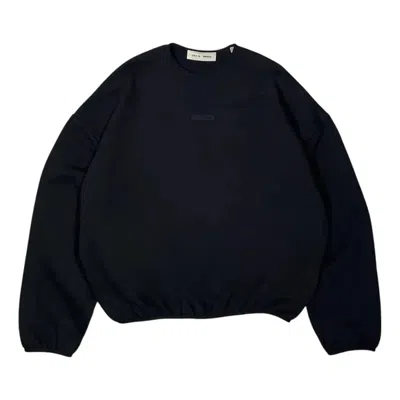 Essentials Fear Of God  Modern Fit Fleece Crewneck 'jet Black'