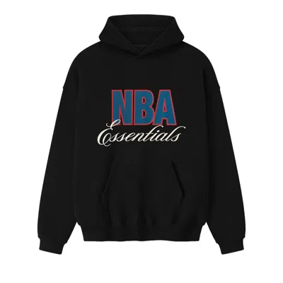 Pre-owned Essentials Fear Of God  Nba 90s Hoodie 'black' | Men's Size Xs