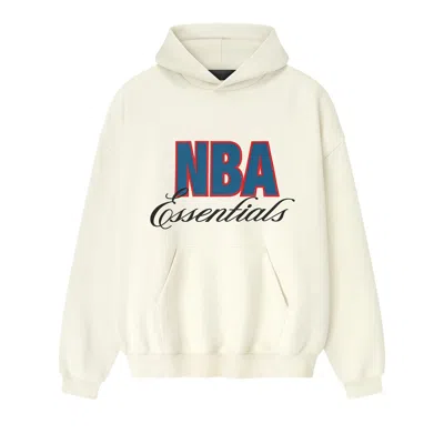 Pre-owned Essentials Fear Of God  Nba 90s Hoodie 'cream White' | Men's Size Xxl