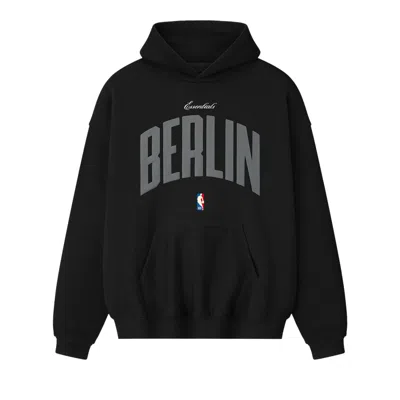 Pre-owned Essentials Fear Of God  Nba Berlin 90s Hoodie 'black' | Men's Size M