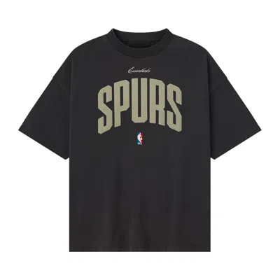 Pre-owned Essentials Fear Of God  Nba Spurs 90s Tee 'black' | Men's Size Xxl
