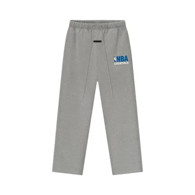 Pre-owned Essentials Fear Of God  Nba Tearaway Sweatpant 'concrete Heather' | Grey | Men's Size S In Gray