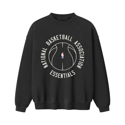 Pre-owned Essentials Fear Of God  Nba X Barkley Hendricks 90s Crewneck 'faded Black' | Men's Size Xxl