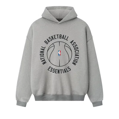 Pre-owned Essentials Fear Of God  Nba X Barkley Hendricks 90s Hoodie 'concrete Heather' | Grey | Men's Size Xs In Gray